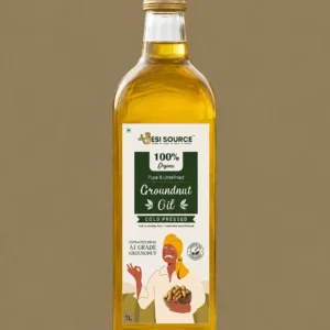 Desisource Groundnut (Peanut) Oil 1L | 100% Pure, Unrefined & Cold-pressed